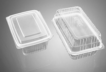 Transparent salad containers